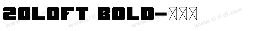 Zoloft Bold字体转换